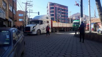 El bloqueo comenzó desde muy temprano. FOTOS: @AriasOndarza y gentileza