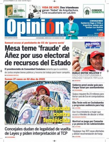 Opinión, Cochabamba.