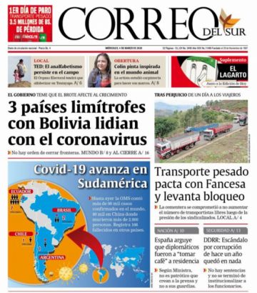 Correo del Sur, Sucre.