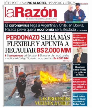 La Razón, La Paz.