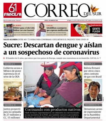 Correo del Sur, Sucre.