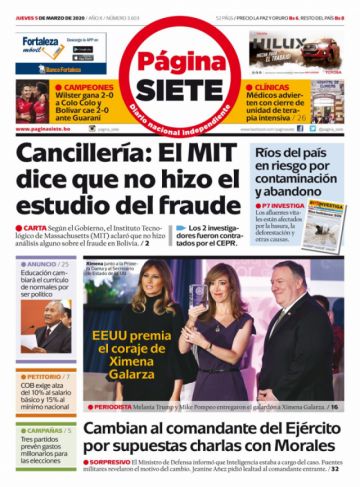Página Siete, La Paz.