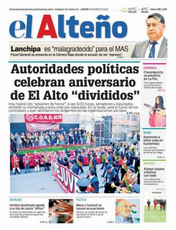 El Alteño, El Alto, La Paz.