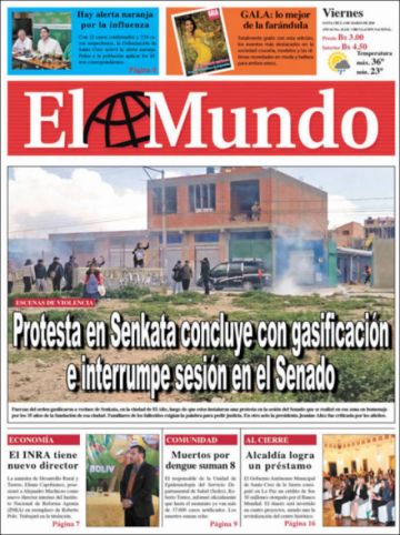 El Mundo, Santa Cruz.