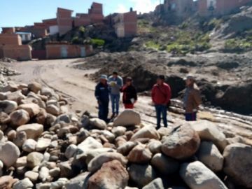 vieron con los vecinos las necesidades de la zona.