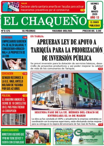 El Chaqueño, Yacuiba, Tarija.