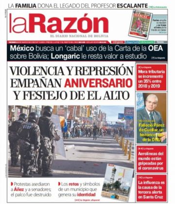 La Razón, La Paz.