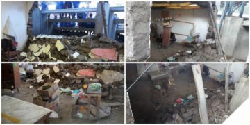 Así quedó el ambiente afectado en la Unidad Educativa Tomas Katari de Cocafaya.