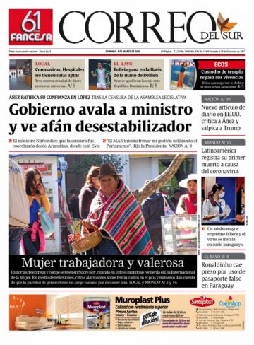 Correo del Sur, Sucre.