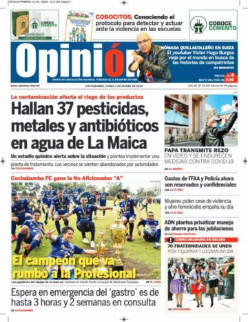 Opinión, Cochabamba.