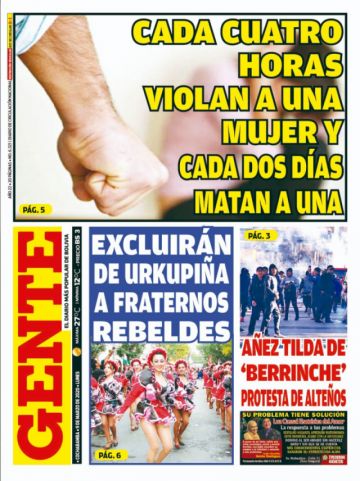 Gente, Cochabamba.