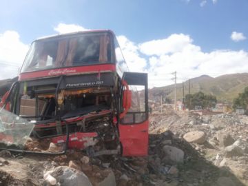 El motorizado sufrió el incidente en el ingreso a la ciudad.