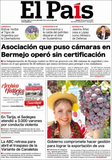El País, Tarija.