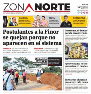Zona Norte, Montero, Santa Cruz.