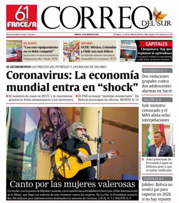 Correo del Sur, Sucre.