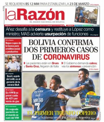 La Razón, La Paz.