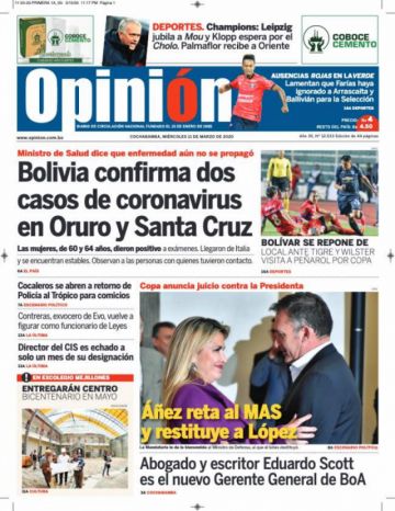 Opinión, Cochabamba.