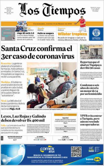 Los Tiempos, Cochabamba.