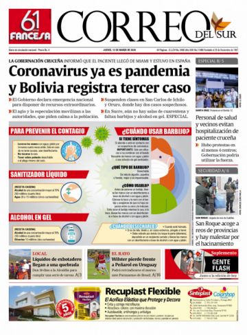 Correo del Sur, Sucre.