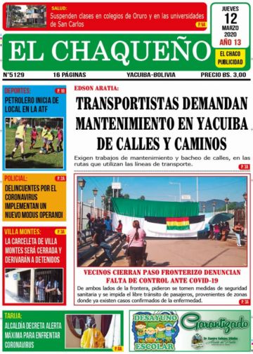 El Chaqueño, Yacuiba, Tarija.