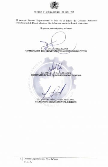 Las autoridades departamentales se reunieron para tomar las medidas.