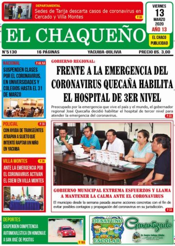 El Chaqueño, Yacuiba, Tarija.
