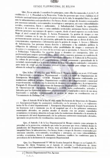 Las autoridades departamentales se reunieron para tomar las medidas.
