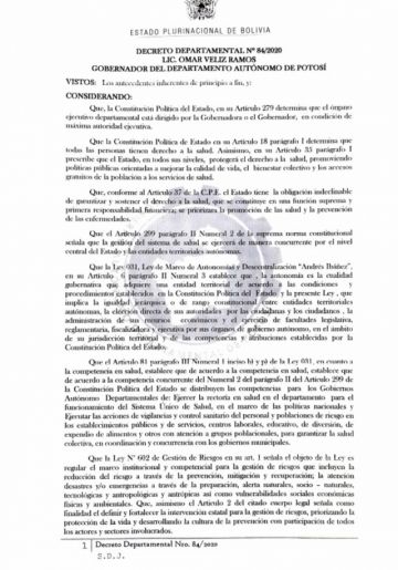 Las autoridades departamentales se reunieron para tomar las medidas.