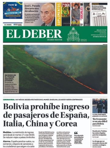 El Deber, Santa Cruz.