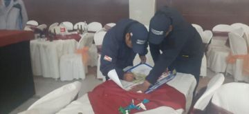Desalojaron a las personas y se clausuró el salón. FOTO: INTENDENCIA MUNICIPAL