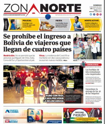 Zona Norte, Montero, Santa Cruz.