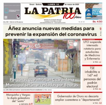 La Patria, Oruro.