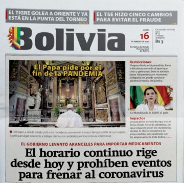 Bolivia, diario oficialista.