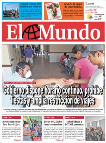 El Mundo, Santa Cruz.