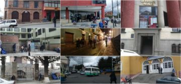 El transporte público y particular mermó ayer, algunas oficinas públicas también cerraron sus puertas en cumplimiento al horario contínuo.