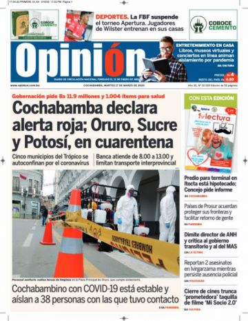 Opinión, Cochabamba.