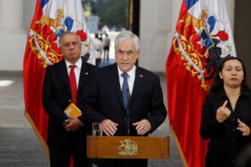 El presidente de Chile en conferencia de prensa.