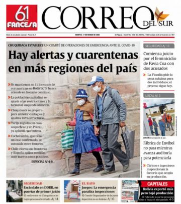 Correo del Sur, Sucre.