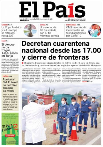 El País, Tarija.