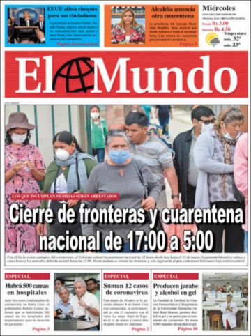 El Mundo, Santa Cruz.
