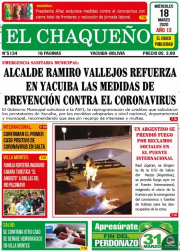 El Chaqueño, Yacuiba, Tarija.