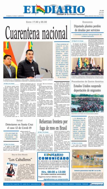 El Diario, La Paz.