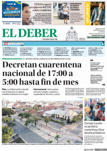 El Deber, Santa Cruz.
