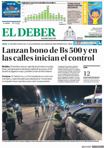El Deber, Santa Cruz.