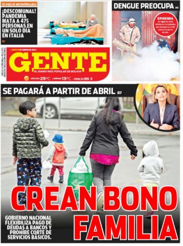 Gente, Cochabamba.