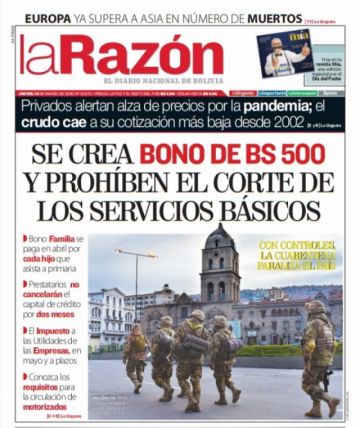 La Razón, La Paz.