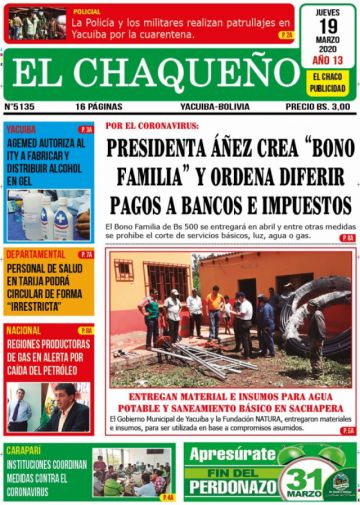 El Chaqueño, Yacuiba, Tarija.