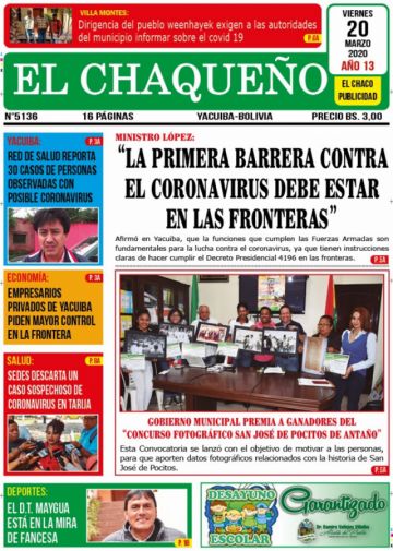 El Chaqueño, Yacuiba, Tarija.