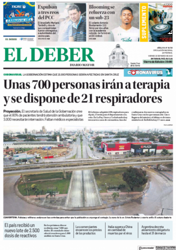 El Deber, Santa Cruz.