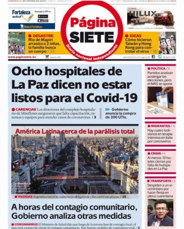 Página Siete, La Paz.